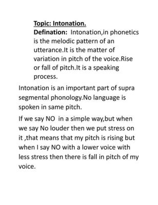 what does intonation mean in music and how does it relate to the tone of voice?